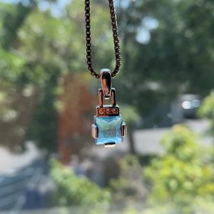Swarovski aquamarine necklace